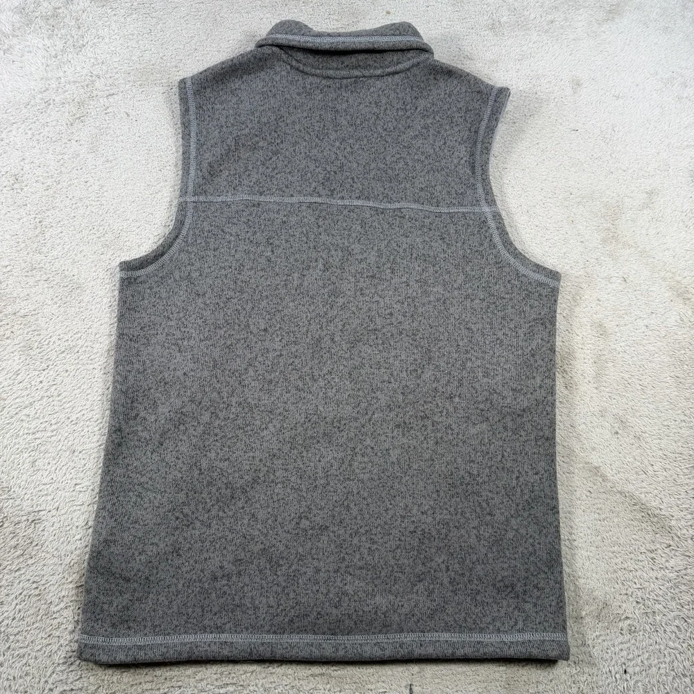 The North Face Vest Mens Small Grey Sweater Fleece Full Zip Pocket Outdoor